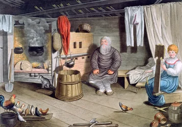 Boerenhuis, Rusland, 1821