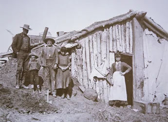 Afrikaans-Amerikaanse kolonisten met eigendomsclaim