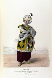 Adolphe Nourit in de opera Tarare door Antonio Salieri (1750 - 1825).