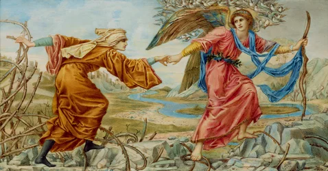 Liefde die de Pelgrim Leidt na Sir E. C. Burne-Jones, 1894