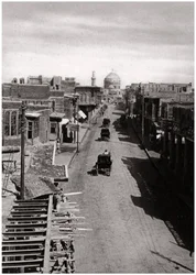 Een straat in Bagdad, Irak, 1925