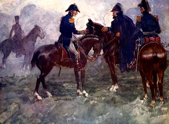 Pas na de slag ontmoetten Blücher en Wellington elkaar, 1815, 1905