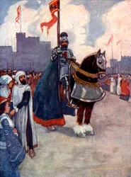 Richard vertrok naar Palestina, 1190, 1905