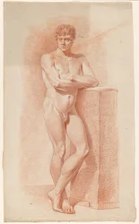 Staand mannelijk naakt, van voren gezien
