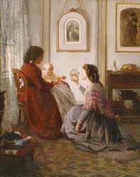 De familie Shattuck, met grootmoeder, moeder en baby