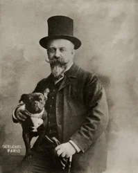 Portret van de schrijver Henri Gauthier , Villars (foto)