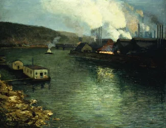 Avond, Fabrieken aan de Rivier
