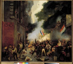 Episode van de Revolutie van 1830, Julidag: Aanval op de kazerne in de Babylonstraat op 29 juli