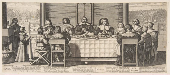 De zegening aan tafel, ca. 1635