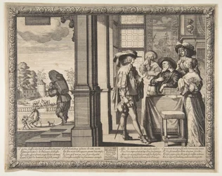 De verloren zoon verlaat het huis, ca. 1636