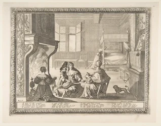 Bezoek van de kinderjuffrouw