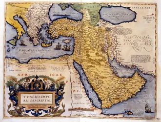 Ottomaanse Rijk in 1588. Atlas van Abrahm Ortelius.