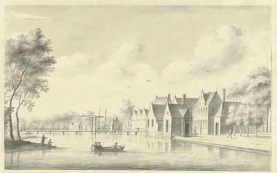 Gezicht op het dorp Nieuwersluis