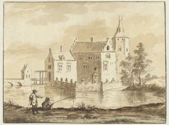 Het huis Munniekenhof bij het dorp Grijpskerk in Walcheren
