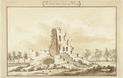 Ruïne van het huis te Vliet, in de Lopikkerwaard