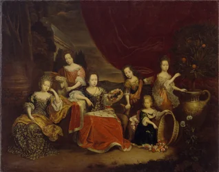 De kinderen van prins Johan George II van Anhalt-Dessau