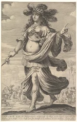 Zenobia, een illustratie uit Pierre Le Moyne