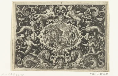 Perseus toont zijn Medusaschild aan Phineus