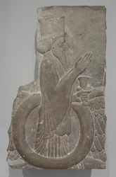Ahuramazda in de Gevleugelde Schijf, Persepolis, 486-460 v.Chr.