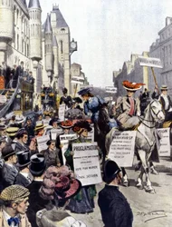 Demonstraties in Londen in september 1908