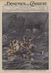 Grootse oceaanstomer geramd door een kolenstoomboot in Canada en gezonken met veel slachtoffers