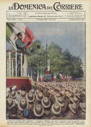 De toespraak tot de infanterie van de Sabauda, in Cagliari