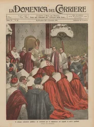 Het plechtige openbare consistorie, de ceremonie voor het opleggen van de hoeden aan de nieuwe kardinalen