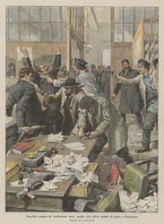 Ongelooflijke moed van de Russische revolutionairen, aanval op een postkantoor overdag in Sint-Petersburg