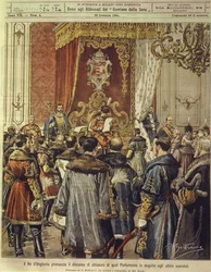 Koning van Hongarije kondigt ontbinding van het parlement aan na het laatste schandaal, 22 januari