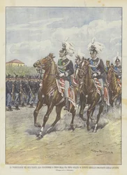 De Presentatie Van De Hertog Van Aosta Aan Het Garnizoen Van Turijn In Zijn Nieuwe Kwaliteit Van Luitenant