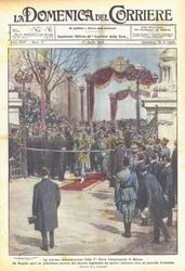 De plechtige opening van de 5e Jaarbeurs van Milaan