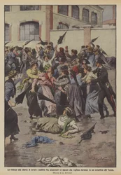 Geweld tegen arbeidsvrijheid, conflict tussen stakers en arbeiders die willen werken