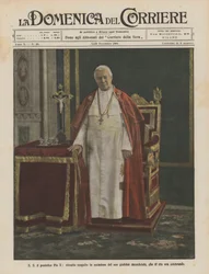 Zijne Heiligheid paus Pius X, portret gemaakt ter gelegenheid van zijn priesterjubileum, dat nu wordt gevierd