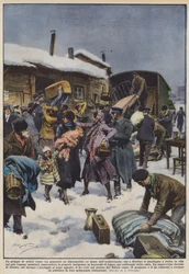 Een groep Russische edelen (voormalige generaals, voormalige diplomaten, voormalige aristocratische dames) die in Berlijn