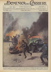 Een verschrikkelijke botsing tussen auto