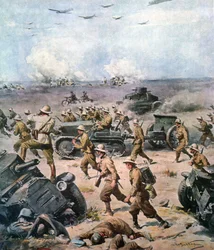Tweede Wereldoorlog - 1940 Noord-Afrikaanse Veldtocht - de Italiaanse invasie van Egypte, La Domenica del Corriere, 22 september 1940
