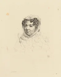 Portret van mevrouw Desforges, nicht van Devéria. (IFF 40)