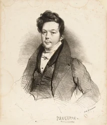 Portret van de componist Auguste-Mathieu Panseron 1796-1859