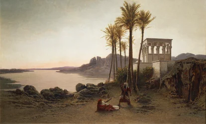 Scène uit Aida door Giuseppe Verdi, schilderij door Achilles Formis (1832-1906), Italië