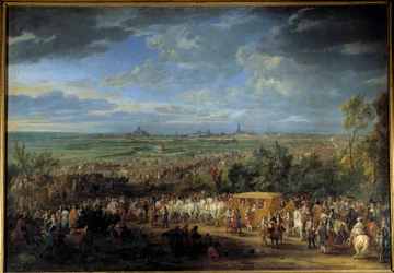 Intocht van koning Lodewijk XIV en koningin Maria Theresia op 30 juli 1667 in Arras