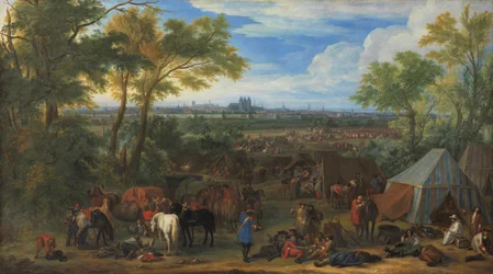Het leger van Lodewijk XIV voor Doornik in 1667
