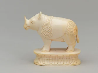 Witte loper, schaakstuk, India, circa 1820