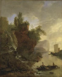 Baai met een Rotsachtige Kust