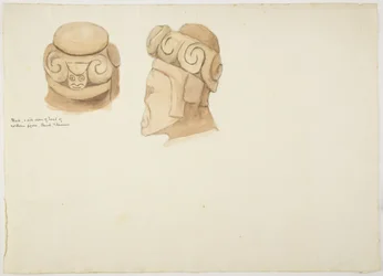 Klei- of stenen figuur uit Tiahuanaco (Tiwanaku), Bolivia