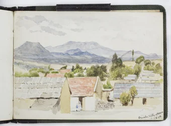 Schetsboek van aquarellen, tekeningen en notities, Mexico, 1896-1898