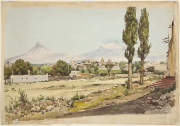 Vulkanen Popocatépetl en Iztaccíhuatl, Puebla, Mexico