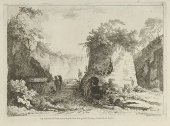 Vue du Tombeau de Virgile uit Differentes vues dessinées d