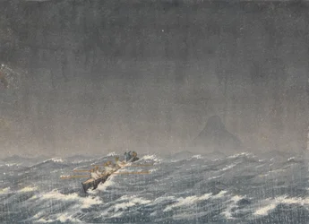 Buiten ankerplaats in een bui, Mazatlan [Mexico], 22 augustus 1850, 8 uur 