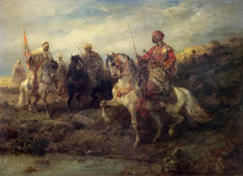Arabische Krijgers te Paard