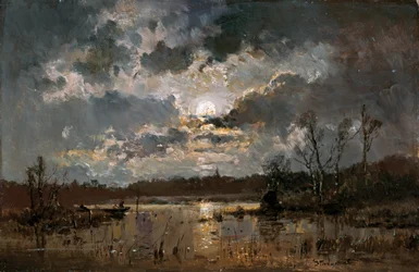 Maanlicht aan het meer